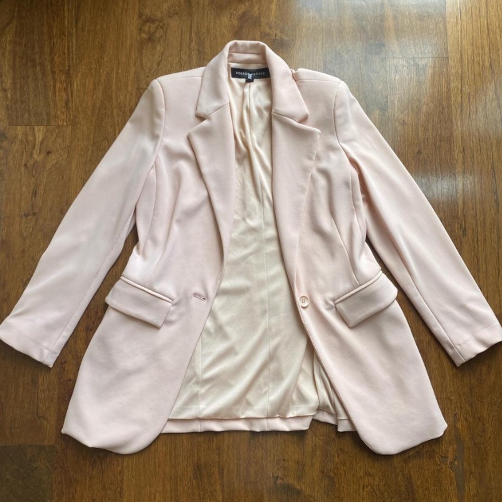 Boston Proper Pink Blazer